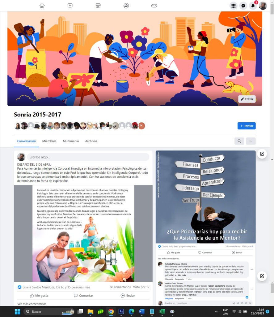 Grupo Sonría Facebook 2015-2017
