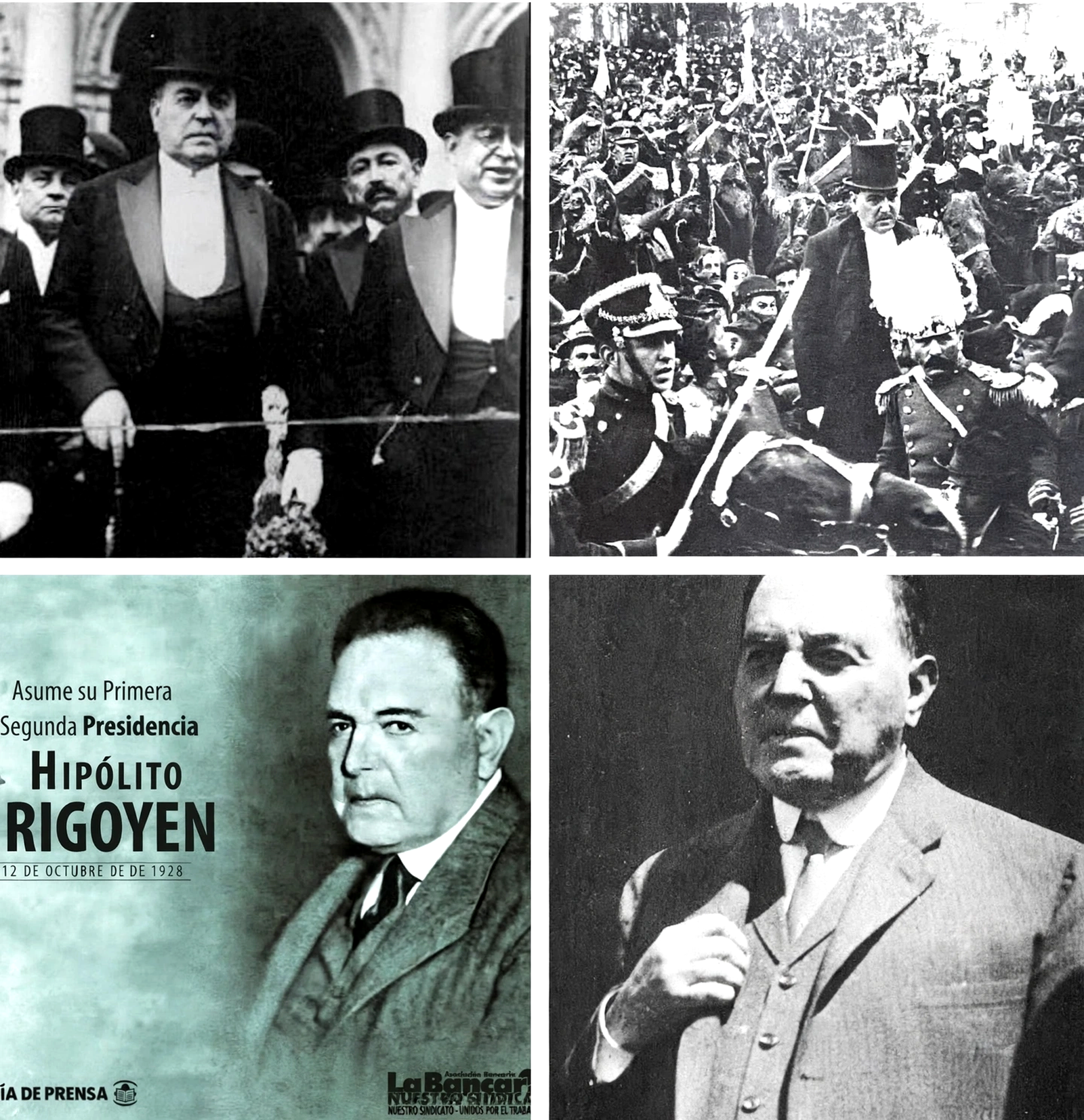 El 12 de octubre de 1916, Hipólito Yrigoyen se convirtió en el primer presidente argentino elegido por voto popular. Su llegada a la Casa Rosada fue celebrada por una multitud que lo llevó en andas, marcando un antes y un después en la historia democrática del país.
